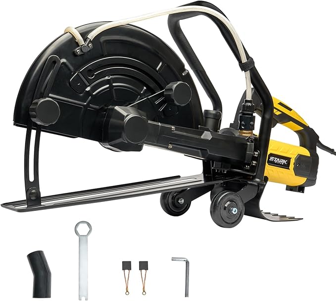 XtremepowerUS 3200W Electric 16" Wet/Dry Disc Cutter Circular Saw Concrete Saw Cutter 20AMP Water Line (16" Blade Included)