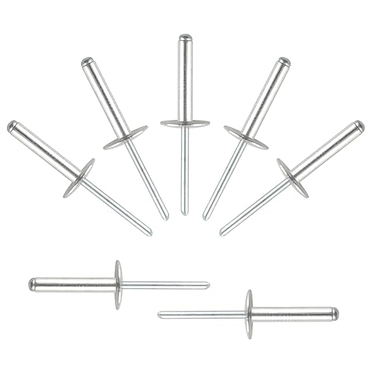 ALLCLEAN (80 pcs) 3/16 * 1" Large Flange Open End Aluminum Blind Rivets,4.8 * 25 Pop Blind Rivet