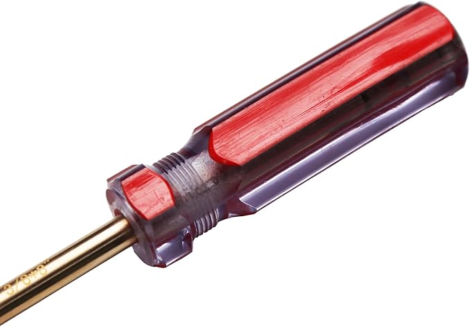 Non-Sparking 3/8 Inch Slotted Flat Screwdriver with Impact Handle, Beryllium Bronze Copper Non Spark, 8 Inch Working Length, Spark Free Safety, Non-Magnetic and Corrosion-Resistant