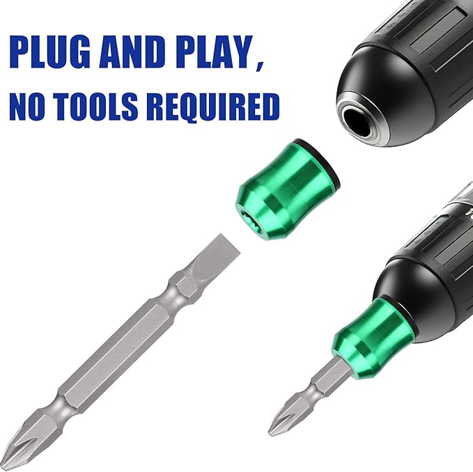 5pcs Strong Magnetic Screw Ring, 5 Colors Screwdriver Magnetic Ring with Double-Ended Screwdriver Bit Holder for Drill Tool Woodworking Maintenance Household Repairs