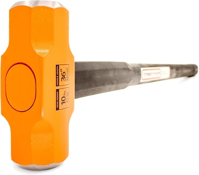 TREMMOR | IRON CORE Sledge Hammer (10 LB. Head, 36 inch Handle)