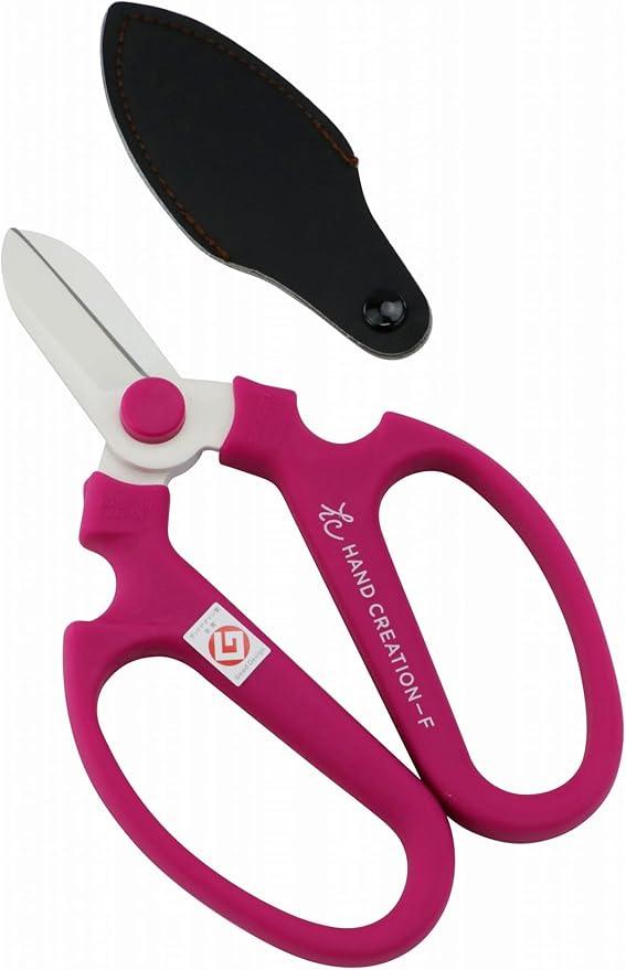 Japanese Florist Scissors ??Professional Ultra Sharp Flower Shears Made in JAPAN for Floral Design & Gardening SAKAGEN HAND CREATION F-170 (Violet)