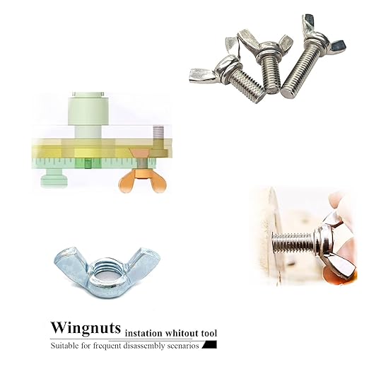 15 PCS 1/2-12 Inch Wingnuts, Quality Carbon Steel Wing Nuts Zinc Plated Fasteners Parts Butterfly Nut, Hand Twist Tighten Hardware Nuts Butterfly Wing-Nut 1/2-12??Assorted Kit