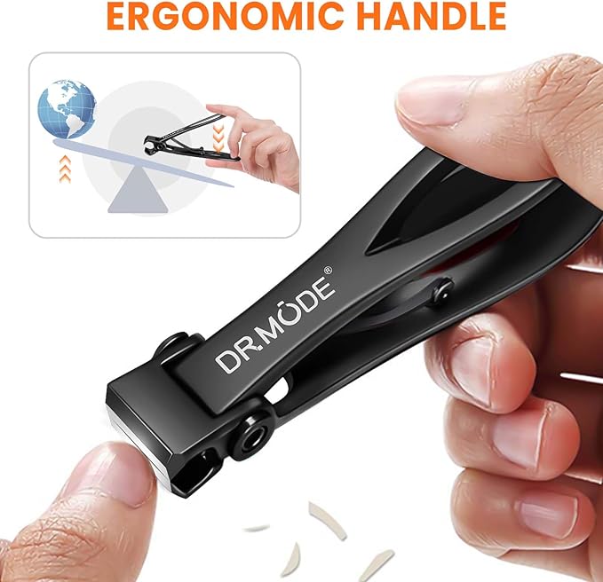 Straight Nail Clippers for Thick Nails, Heavy Duty Large Toenail Clippers for Seniors with 17mm Wide Jaw Opening, Ultra Sharp Stainless Steel Toe Nail Clippers Cutter for Men with File