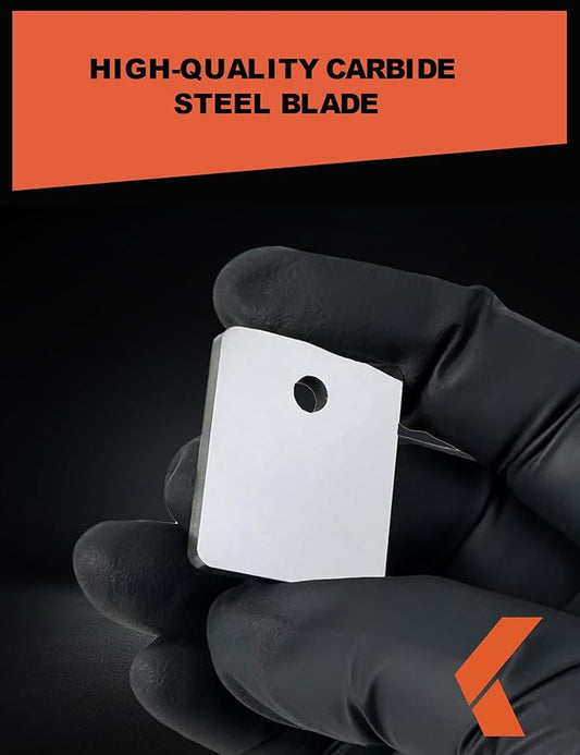 Tungsten Denibbing Blade File Tool 2-in-One Automotive Paint Stripper and Sanding Pad Block for Removing Dust, Paint Imperfections or Stains