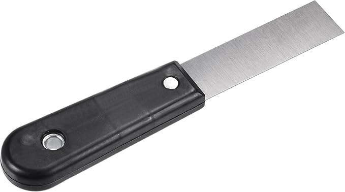 uxcell Putty Scraper 1" Spatula Drywall Repair Spreader Stainless Steel Blade Black Handle 2Pcs