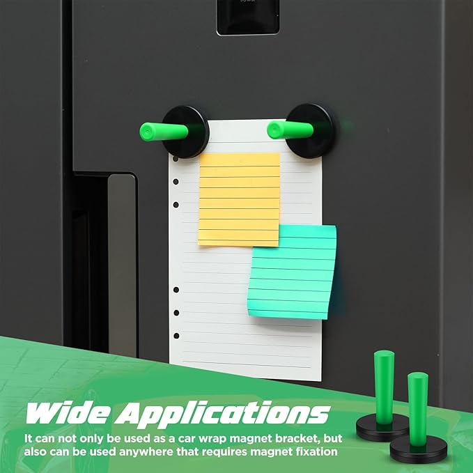 Dunkive 16 Pcs Green Car Vinyl Wrap Magnets Holder Tool Kits for Car Wrapping and Crafts Sign Making Window Tint Tools Magnets