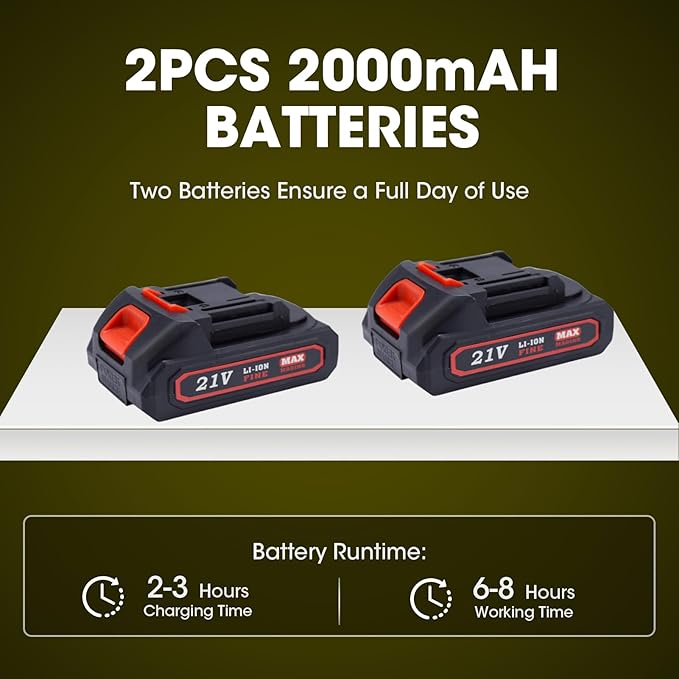 Electric Pruning Shears竊? inches (50mm) Cutting Diameter竊똂ordless Pruning Shears with LCD Display竊?pcs 2000mAh Rechargeable Lithium Battery, 2pcs Upgraded SK5 blades