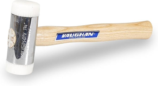 VAUGHAN Nylon Face Hammer, Chrome Plated Zinc Alloy Head, 2 Lbs, NT175, VN58414
