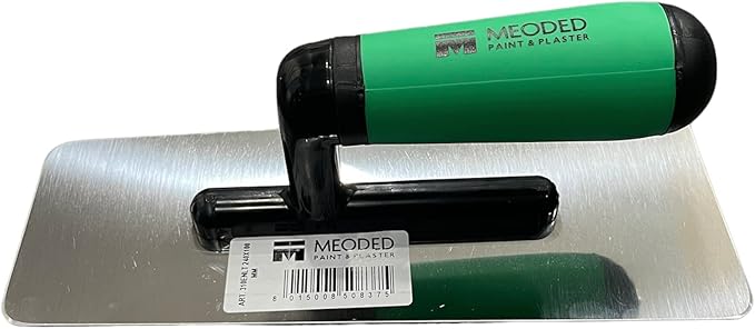 Stainless Steel Plaster Trowel, (9.4x4inch) Venetian Plaster Trowel, Plaster Tool, Medium 240x100mm, Meoded Paint & Plaster