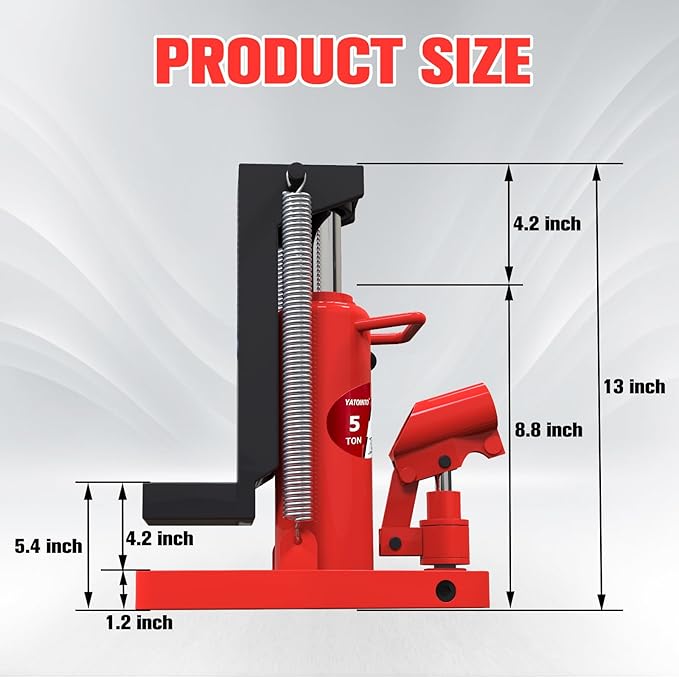 2.5 Ton/5 Ton Toe Jack | 2-in-1 Hydraulic Bottle Jack with Pump Handle Dual Purpose Lifting Capabilities for Top and Toe, for Car Farm Home