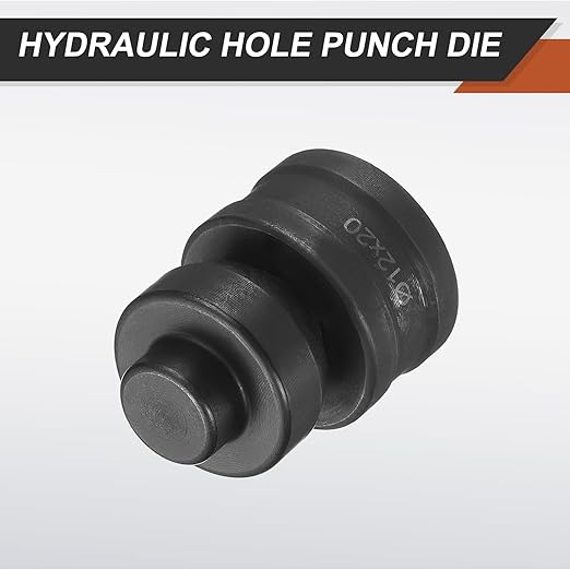 HARFINGTON Hydraulic Hole Punch Die 過12횞20mm Oval Hole 40Cr Steel Electric Punching Kit for CH60 Electric Punching Machine, Black