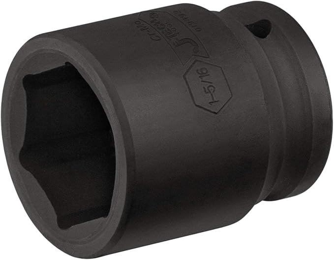 Jetech 3/4 Inch Drive 1-5/16 Inch Standard Impact Socket, Made with Chrome Molybdenum Alloy Steel, Heat Treated, 6-Point Design, SAE