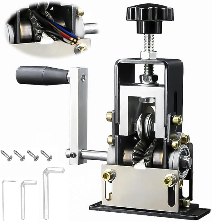 Automatic Copper Wire Stripper Machine, Pelador de Cable Electrico, Drill Powered, Wire Stripper Machine, Maquina Peladora de Cable - Efficiently Strip Cables from 1-25mm with Ease