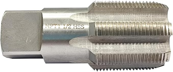 ANPTGHT 1-1/2"-11-1/2 NPT Pipe Tap, Tapered Pipe Thread Tap High Speed Steel for Conventional Machine Tapping or CNC Tapping Can Tap Steel and Stainless Steel