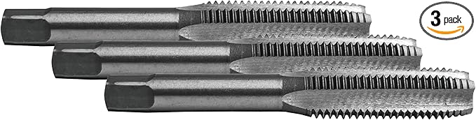 Century Drill & Tool 97319 Carbon Steel Metric Tap, 12.0X1.25 (Pack of 3)