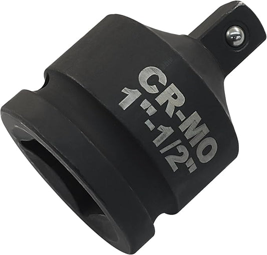 1" Female to 1/2" Male Impact Socket Adapter, Black Wrench Socket Adapter For Impact Driver