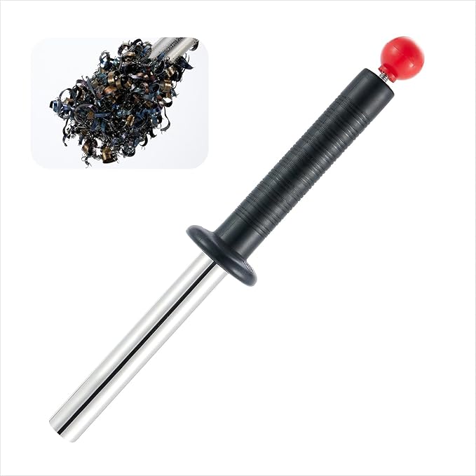 Magnetic Pickup Tool That Can Safely Retrieve Nails, Screws, and Metal Objects Through Sturdy Objects, and Clean Iron Filings (15 inches)