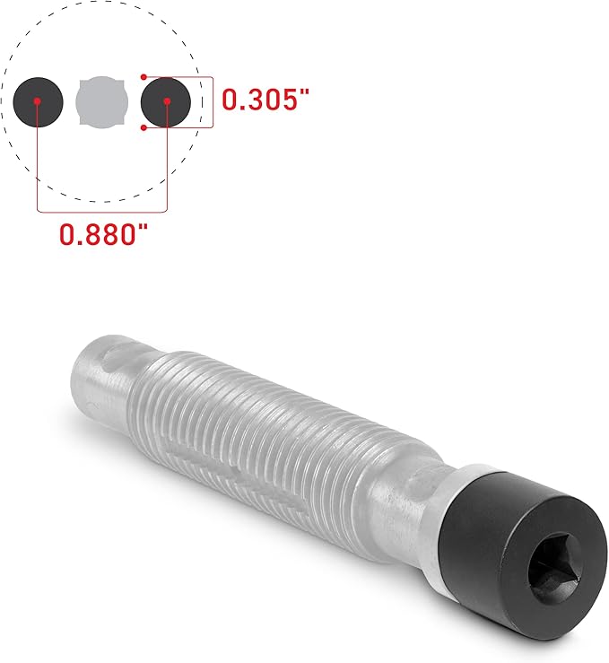 Tiger Tool Leaf Spring Pin Socket Set, Complete Set to Remove and Install Threaded Spring & Shackle Pins on Class 6 ??8 Commercial Heavy Duty Trucks & Equipment, 15111