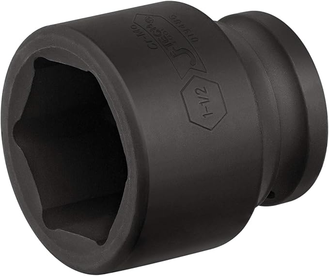 Jetech 3/4 Inch Drive 1-1/2 Inch Standard Impact Socket, Made with Chrome Molybdenum Alloy Steel, Heat Treated, 6-Point Design, SAE
