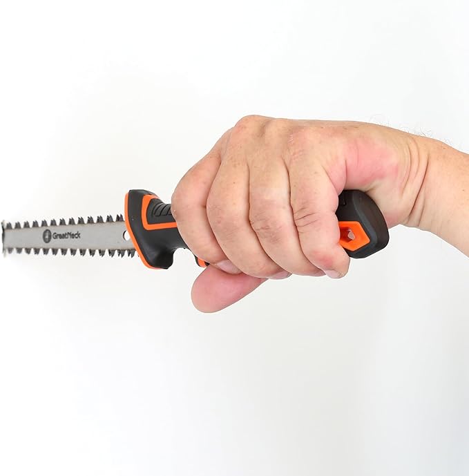 GreatNeck 74030 6 Inch Double-Edged Jab Saw, Drywall Saw, Wallboard Tools, Anti-Slip Rubber Handle, Fast and Efficient Multi-Directional Wall Cutting Tools