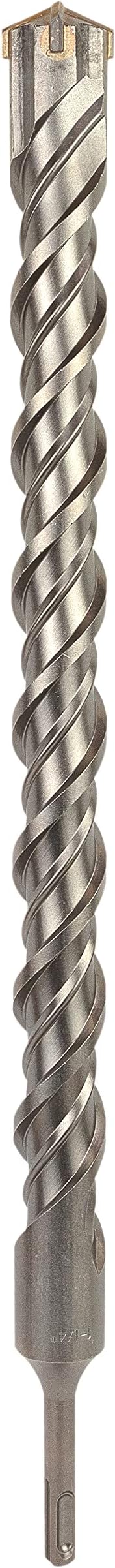 1-1/4 Inch x 18 Inch SDS Plus Rotary Hammer Drill Bit, Carbide Tipped for Brick, Stone, and Concrete (1-1/4" x 16" x 18")
