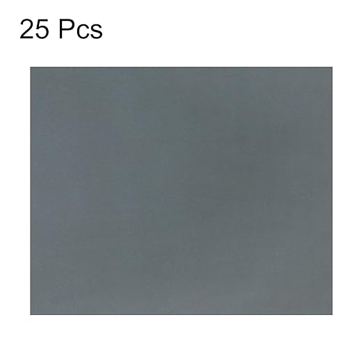 HARFINGTON 25pcs Sandpaper 2500 Grit 9 x 11 Inch C-Weight Backing Silicon Carbide Abrasive Wet Dry Sanding Sheets for Wood Finishing, Metal Sanding, Automotive Polishing