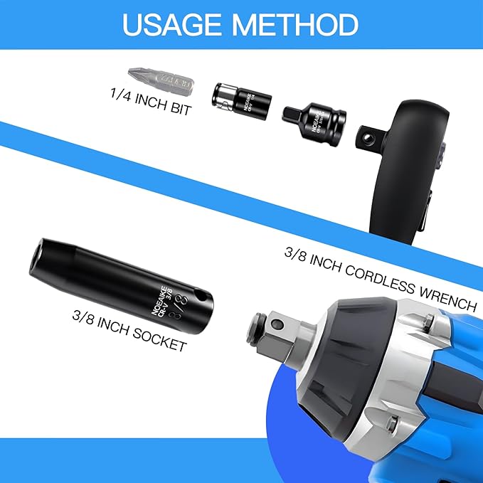 95Pcs 3/8-Inch Drive Impact Socket Set,Cr-V Deep&Shallow Sockets Size 8mm-22mm&5/16"to 3/4"6-Point,Includes Extension Bar,Universal Joint,Screwdriver Bits,Spark Plug Socket and Ratchet Handle