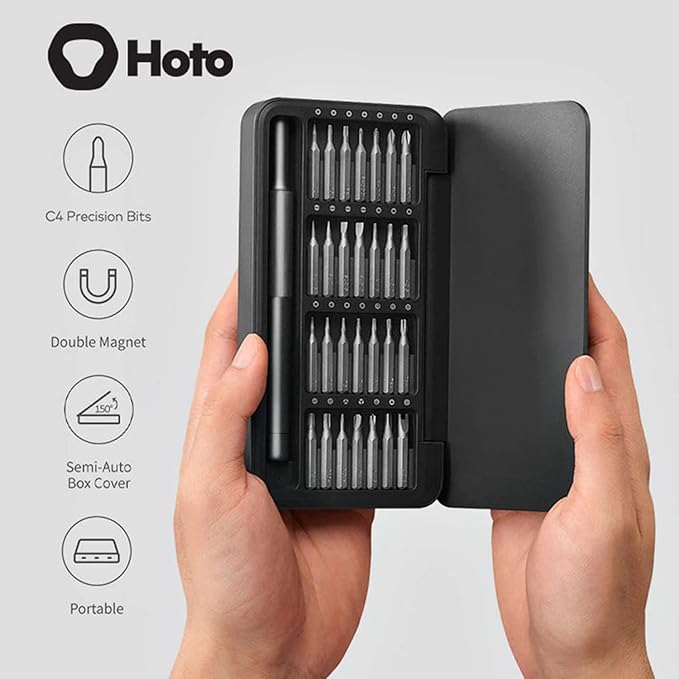 HOTO 25 in 1 Precision Electric Screwdriver Set with 28 in 1 Precision Screwdriver Set