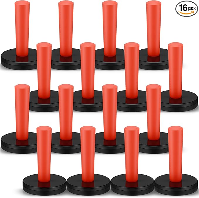 Dunkive 16 Pcs Red Car Vinyl Wrap Magnets Holder Tool Kits for Car Wrapping and Crafts Sign Making Window Tint Tools Magnets