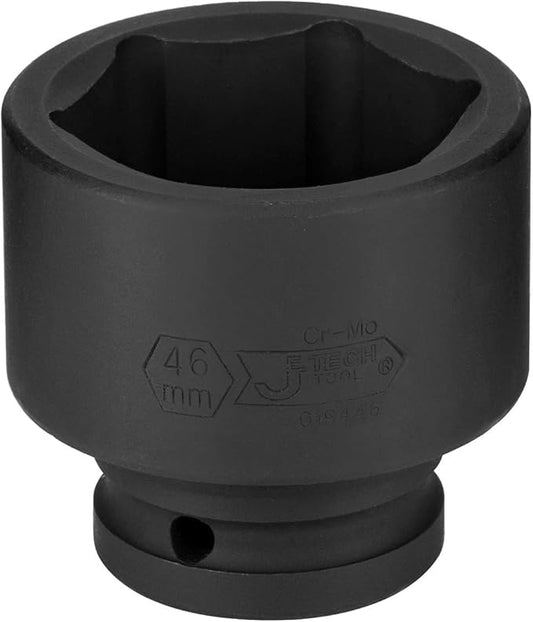 Jetech 3/4"Drive Impact Socket-46mm, Heavy Duty CR-MO Jumbo Socket 6 Point Impact Socket Automotive Truck and Heavy Equipment Repair