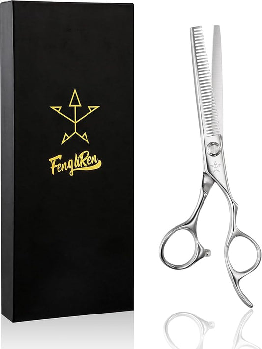 High-end Professional Hair Thinning Scissors Hair Cutting Teeth Shears Barber Hairdressing Texturizing Scissor Extremely Very Sharp 6.25 Inch Stainless Steel Alloy For Men,Women,Salon & Home