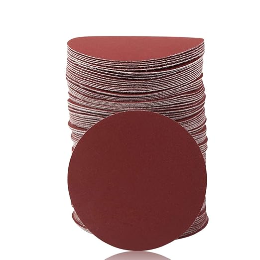 SPEEDWOX Hook and Loop Sanding Discs 100pcs 3 Inch 600 Grit Sandpaper for Wood Drill Grinder Rotary Tools No Hole