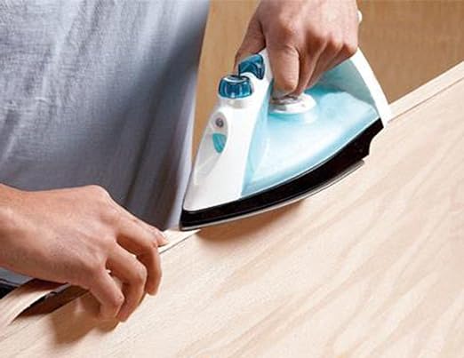 Edge Supply Birch Pre-Finished 3/4 in x 50 ft Roll with a Clear Lacquer UV Finish ??Pre-Glued Iron On Real Wood Veneer Edging ??Edge Banding Tape with Hot Melt Adhesive, Ideal for Furniture & DIY.