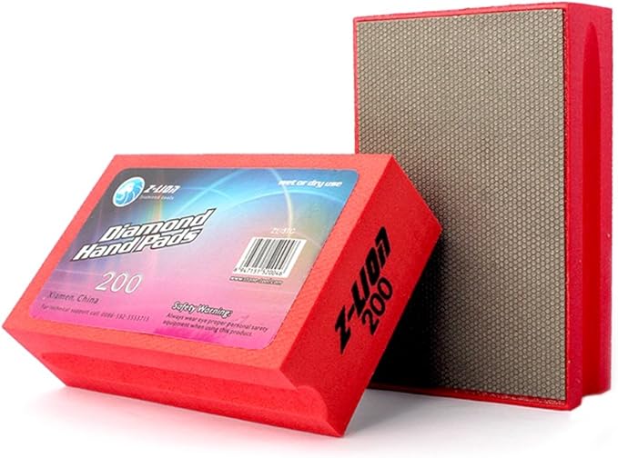 Z-Lion Diamond Hand Polishing Pads Electroplated Grit 200 for Glass Stone