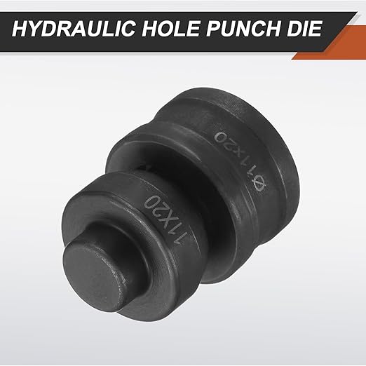 HARFINGTON Hydraulic Hole Punch Die 過11횞20mm Oval Hole 40Cr Steel Electric Punching Kit for CH60 Electric Punching Machine, Black