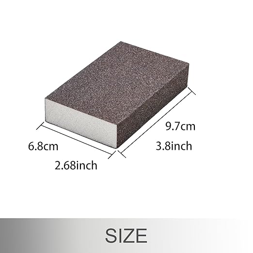 12Pcs Sanding Sponge 80 Grit Coarse Sanding Blocks for Drywall Metal Wood Washable and Reusable