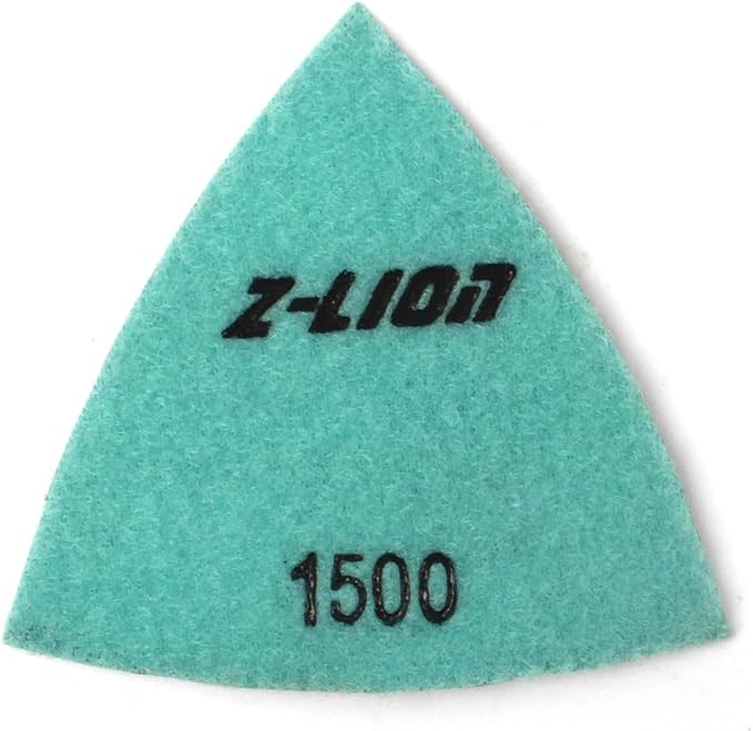 Triangular Diamond Sanding Pad Grit 1500 for Oscillating Tools by Z-LION