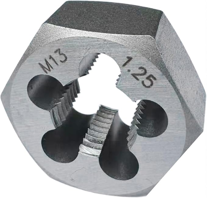 Yamesh M13 x 1.25 Hex Die Rethreading Die Thread Die Carton Steel For Right Hand