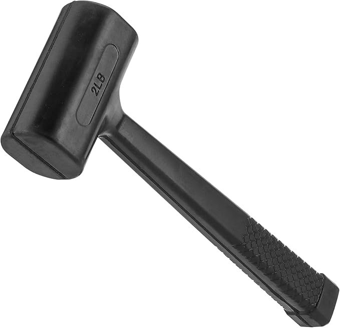 5 Pieces Dead Blow Hammer Set, 0.5/1/1.5/2/3LB, Rebound-Resistant Rubber Mallet with Non-Slip Grip, Non-Sparking Design
