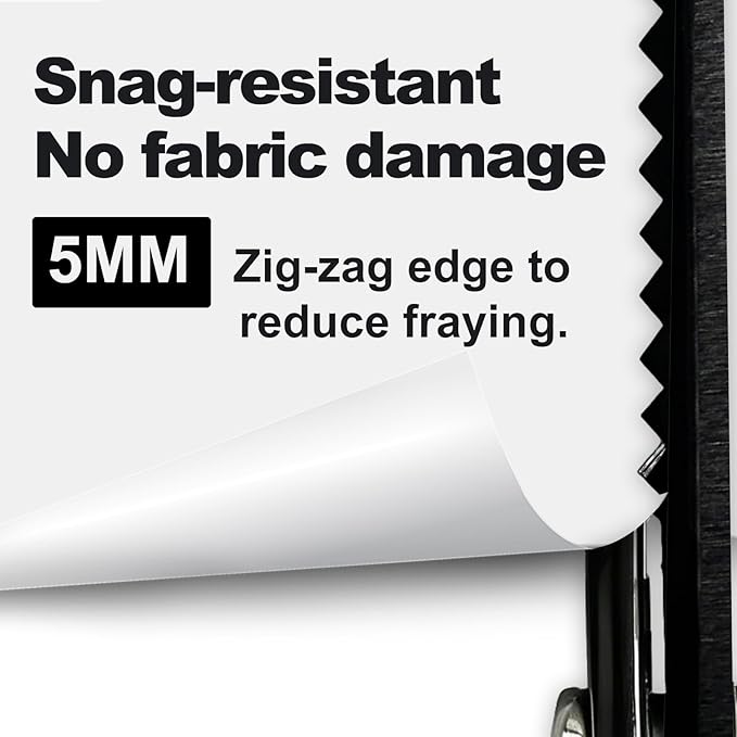 YLaziion 8-Inch Professional Pinking Shears for Fabric Cutting - 5mm Triangle Tooth Fabric Scissors - Black Titanium Coated Stainless Steel Zig Zag Scissors for Sewing, Quilting, Crafts & Dressmaking