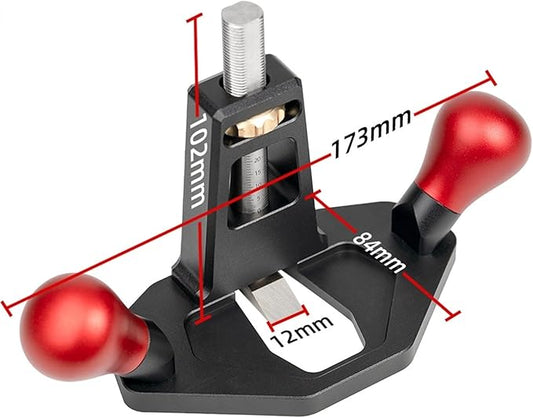 Woodworking Router Plane Hand Planer Router Plane Trimming Hand Planer with Anodic Oxidation Treatment Blade used to trim wood edges