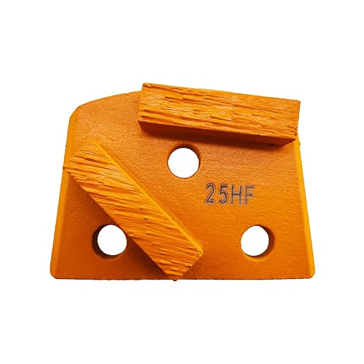 Lavina 9 Pcs Pro Diamond Grinding Shoes Soft Bond for Hard Floor 25 Grit 2 Rectangle Segment S Bond for Lavina Floor Grinding Machine
