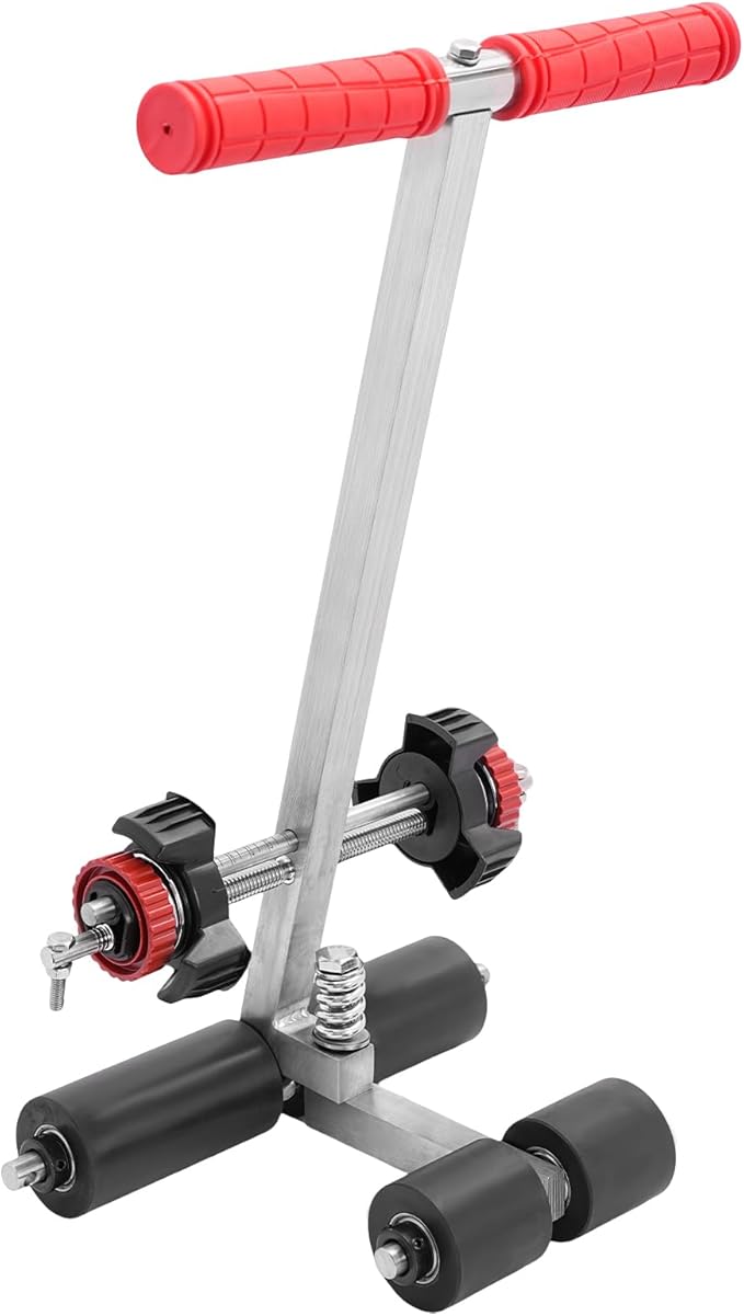 Tape Sticking Machine, Manual Tape Marking Machine with Circle Kit ??Adjustable 1.81-5.91in Spacing, Stainless Steel Applicator for Courts/Parking Lots/Warehouse Floor Lines