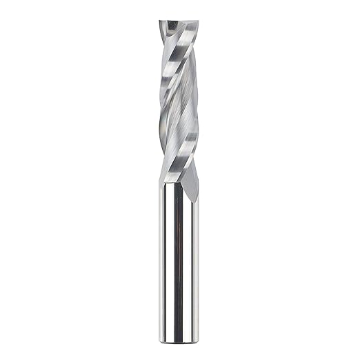 SpeTool Upcut Spiral Router Bits Extra Long (4 inch) with 1/2 Inch Shank , 1/2 Cutting Diameter Solid Carbide CNC Router Bits End Mill for Wood Mortises and Cutting Dadoes Carving