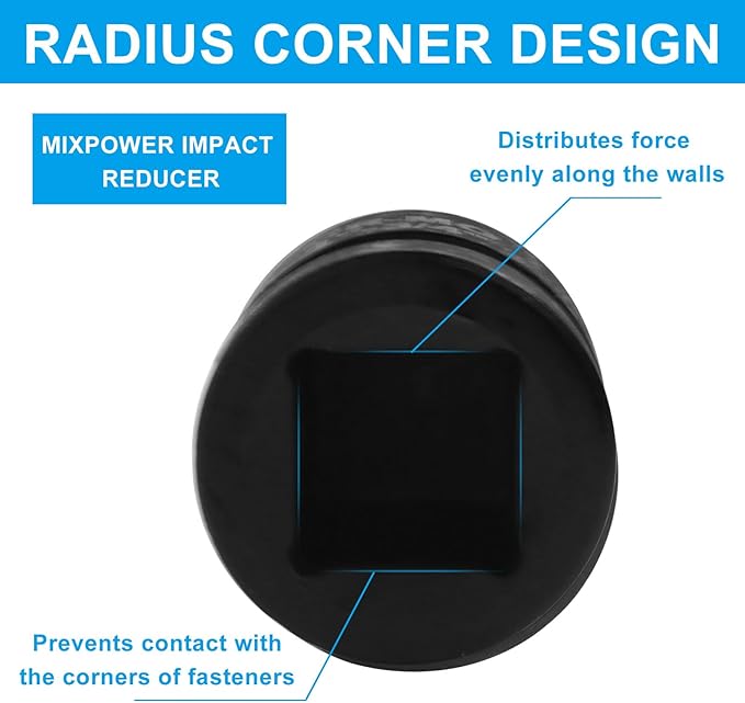 1" Female to 3/4" Male Impact Socket Adapter, Black Wrench Socket Adapter For Impact Driver