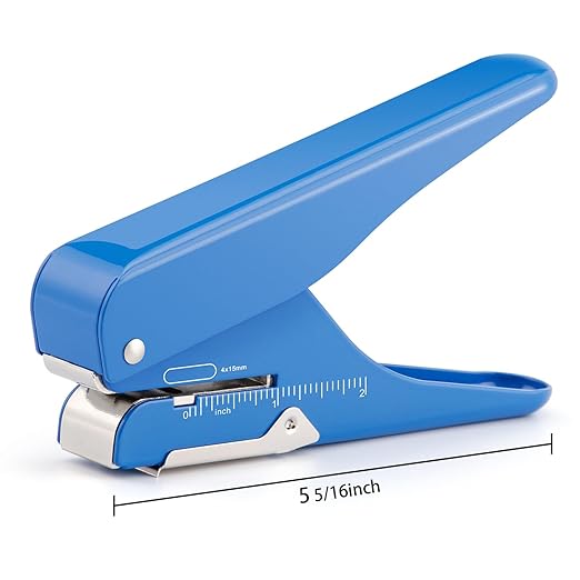 Imlike Handheld Badge Slot Hole Punch: Slot Puncher for PVC ID Card, Business Card, Name Tag and Luggage Tag, 19/32" x 5/32" Hole, All Metal Construction