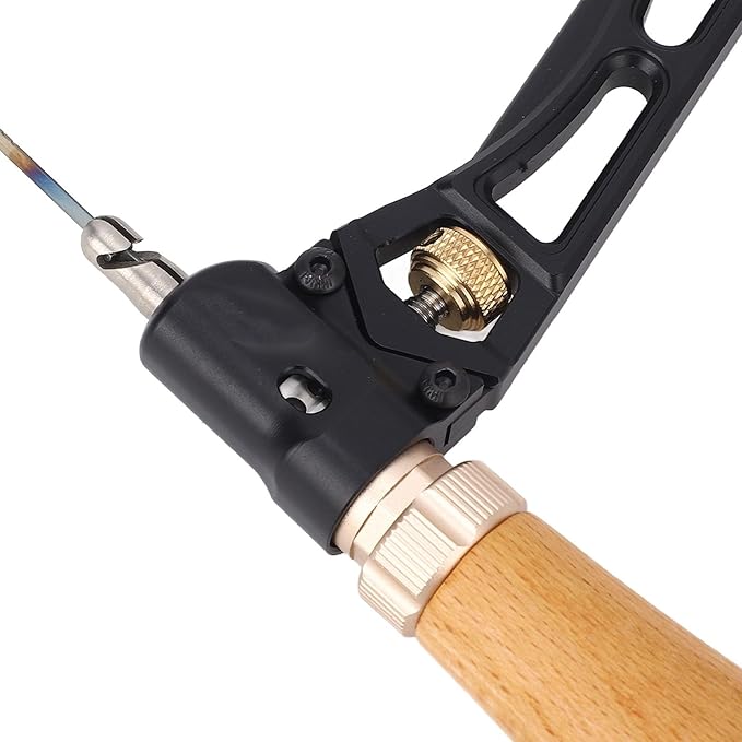 Luqeeg Coping Saw Kit, Woodworking U Shaped Aluminum Curved Hand Saw with Wooden Handle for Ceramics Wood PVC
