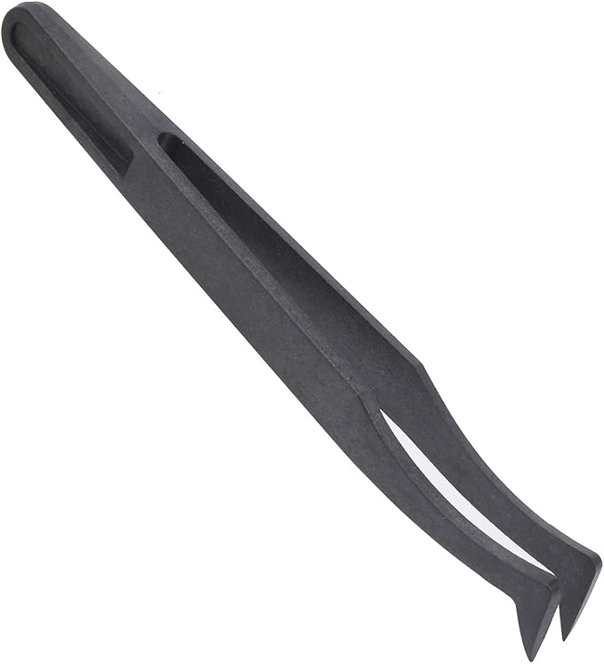 20Pcs Industrial Tweezers, 20Pcs 93306 Anti‑Static Tweezers Accury and Small in Size PPS+carbon Fiber for Processing and Installation Of Components