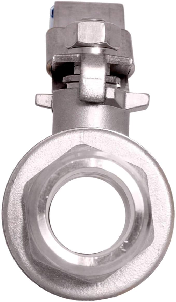 1/2" Stainless Steel (316) Male x Female Ball Valve - 2pc Full Port, 1000WOG